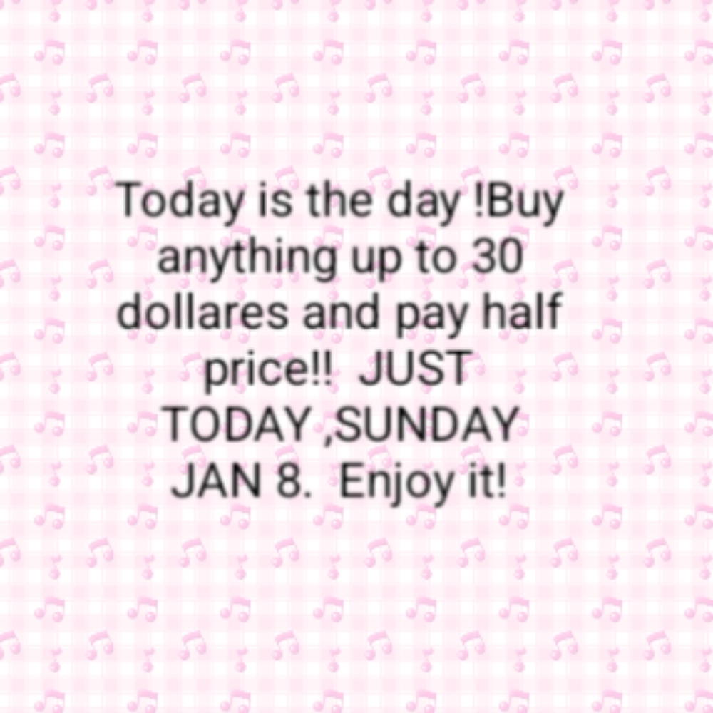 BUY AND GET HALF PRICE.